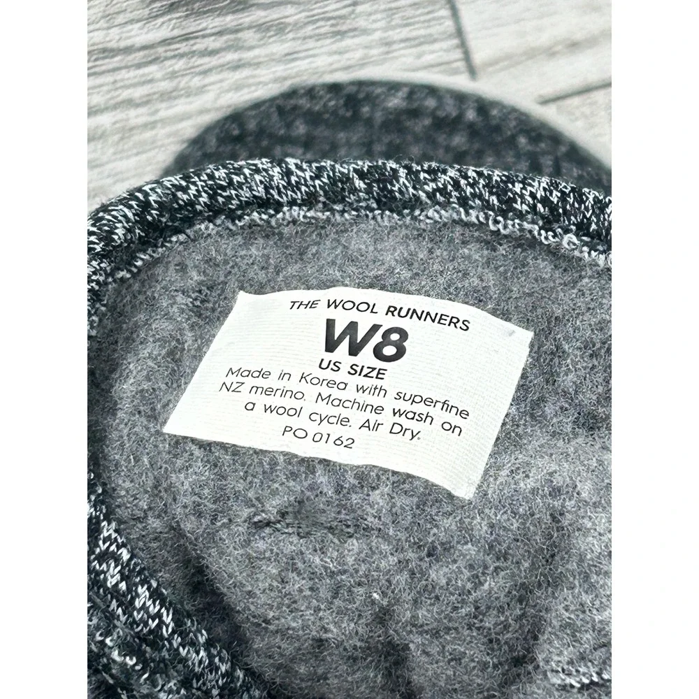 Allbirds Wool Runners Women Sz 8 Charcoal Grey Marl Merino Wool Sneakers PO 0162